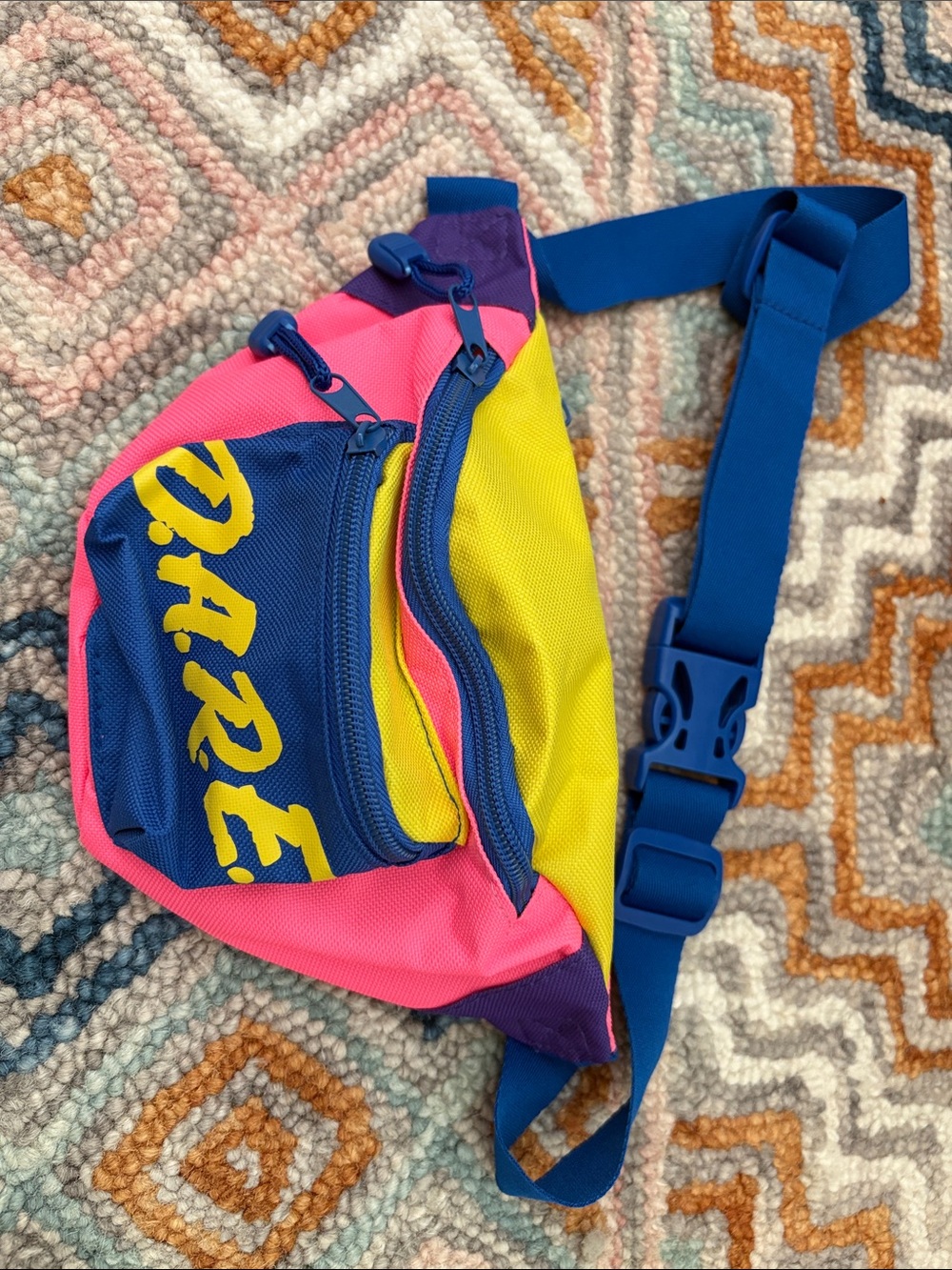 D.A.R.E. Neon Fanny Pack with Bold Script